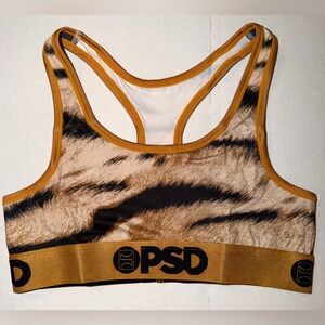 PSD Women’s Skins Sports Bra Animal Print Size Small